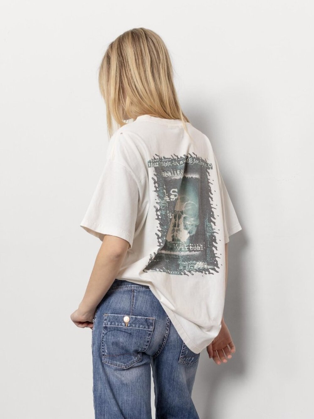 NO FEAR Y2K 2000's Vintage Tees X-Ray Dramatic T-Shirts / Large